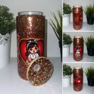 Customized snow globe glass cups